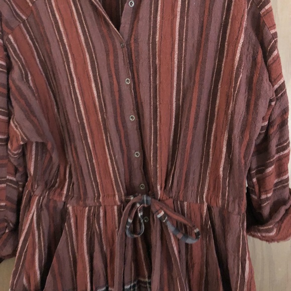 Free People Ray of Light Extreme Button Down Small - Picture 6 of 8